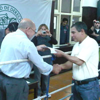Exhibición de boxeo