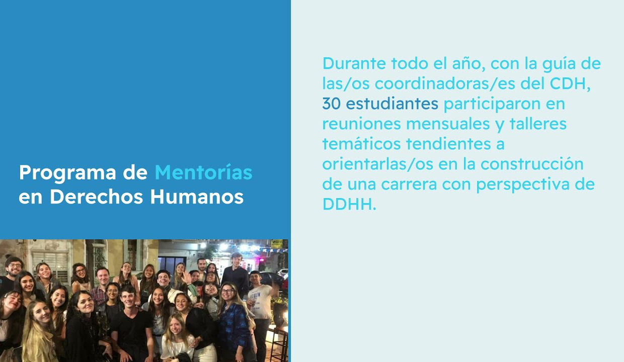 Video del Centro de Derechos Humanos