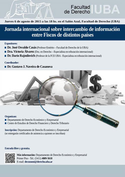 Jornada internacional sobre intercambio de información entre Fiscos de distintos países