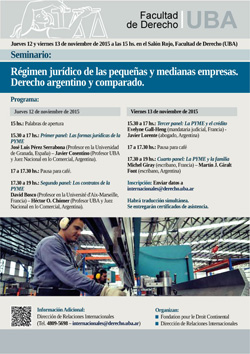 Seminario: Régimen jurídico de las pequeñas y medianas empresas. Derecho argentino y comparado