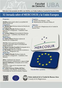 XI Jornada sobre el MERCOSUR y la Unión Europea