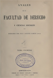 Anales de la Facultad de Derecho