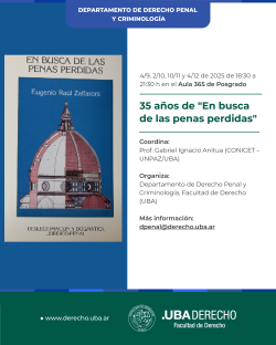 35 años de "En busca de las penas perdidas"