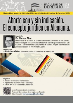 Aborto con y sin indicación. El concepto jurídico en Alemania