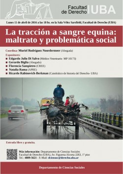  La tracción a sangre equina: maltrato y problemática social