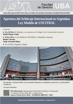 Apertura del Arbitraje Internacional en Argentina. Ley Modelo de UNCITRAL