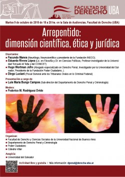 Arrepentido: dimensión científica, ética y jurídica