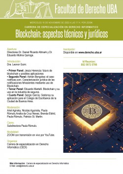Blockchain: aspectos técnicos y jurídicos