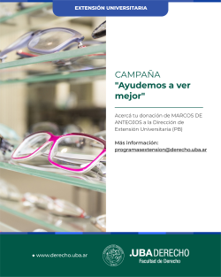 Campaña: "Ayudemos a ver mejor"