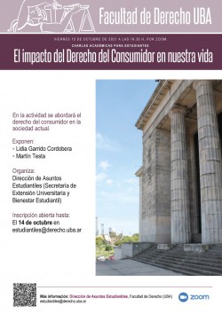 Charlas académicas para estudiantes: "El impacto del Derecho del Consumidor en nuestra vida"