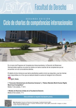 Ciclo de charlas de competencias internacionales - Segunda edición