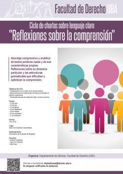 Ciclo de charlas sobre lenguaje claro: "Reflexiones sobre la comprensión"