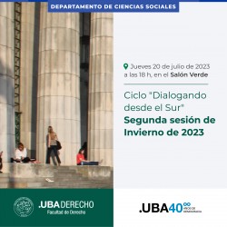 Ciclo "Dialogando desde el Sur" - Segunda sesión de Invierno de 2023