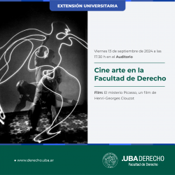 Cine arte en la Facultad de Derecho