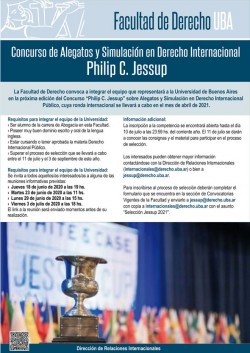 Concurso de Alegatos y Simulación en Derecho Internacional - Philip C. Jessup