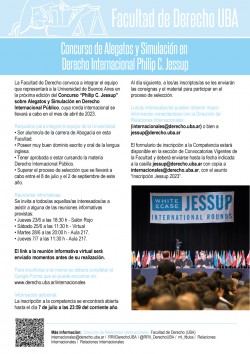Concurso de Alegatos y Simulación en Derecho Internacional Philip C. Jessup