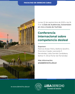 Conferencia internacional sobre competencia desleal