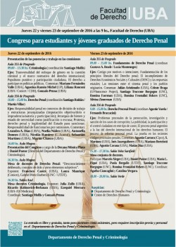 Congreso para estudiantes y jóvenes graduados de Derecho Penal
