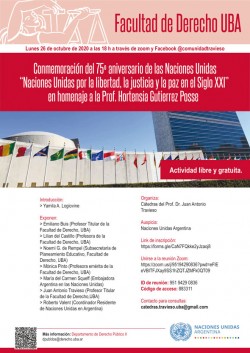 Conmemoración del 75º aniversario de las Naciones Unidas