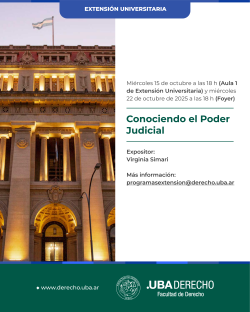Conociendo el Poder Judicial