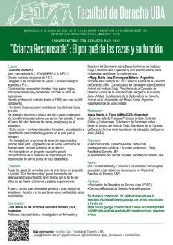 Conversatorio con Gerardo Paolucci. "Crianza Responsable": El por qué de las razas y su función