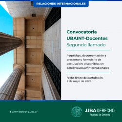 Convocatoria UBAINT-Docentes - Segundo llamado