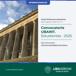 Convocatoria UBAINT - Estudiantes - 2025 