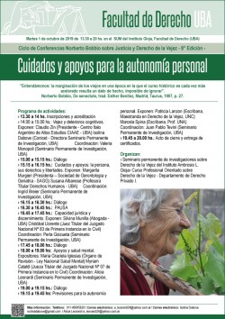 Cuidados y apoyos para la autonomía personal