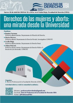 Derechos de las mujeres y aborto: una mirada desde la Universidad