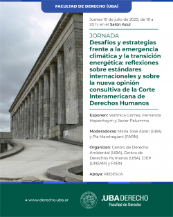 Desafíos y estrategias frente a la emergencia climática y la transición energética: reflexiones sobre estándares internacionales y sobre la nueva opinión consultiva de la Corte Interamericana de Derechos Humanos