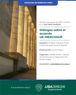 Diálogos sobre el acuerdo UE-MERCOSUR