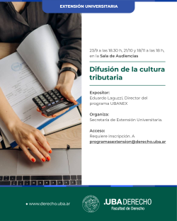 Difusión de la cultura tributaria