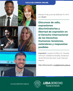 Discursos de odio, expresiones discriminatorias y libertad de expresión en el Derecho Internacional de los Derechos Humanos: tensiones, estándares y respuestas posibles
