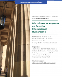 Discursos emergentes en Derecho Internacional Humanitario