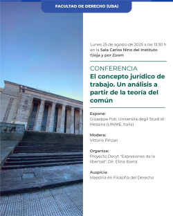 El concepto jurídico de trabajo. Un análisis a partir de la teoría del común