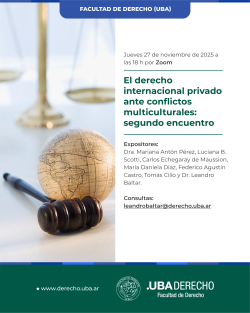 El derecho internacional privado ante conflictos multiculturales: segundo encuentro