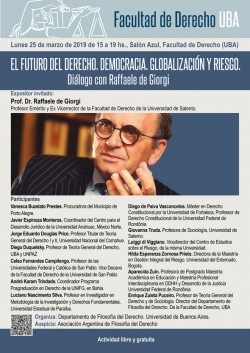 El futuro del derecho. Democracia, globalización y riesgo