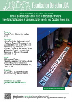 El rol de la defensa pública en los casos de desigualdad estructural: trayectorias habitacionales de las mujeres trans y travestis en la Ciudad de Buenos Aires