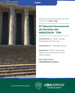 El Tribunal Permanente de Revisión del MERCOSUR- TPR