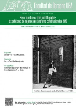 Elevar nuestra voz a los constituyentes: las peticiones de mujeres ante la reforma constitucional de 1949