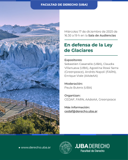 En defensa de la Ley de Glaciares