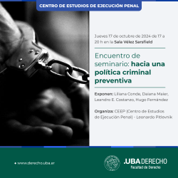 Encuentro de seminario: hacia una política criminal preventiva 