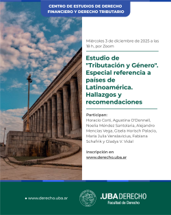 Estudio de "Tributación y Género". Especial referencia a países de Latinoamérica. Hallazgos y recomendaciones