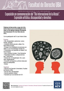 Exposición en conmemoración del "Día Internacional de la Afasia". Expresión artística, discapacidad y derechos