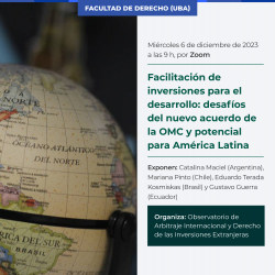Facilitación de inversiones para el desarrollo: desafíos del nuevo acuerdo de la OMC y potencial para América Latina