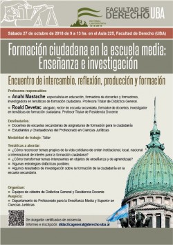 Formación ciudadana en la escuela media: Enseñanza e investigación