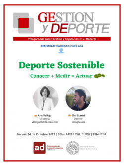Gestión y Deporte . 7ma Jornada sobre Gestión y Regulación en el Deporte