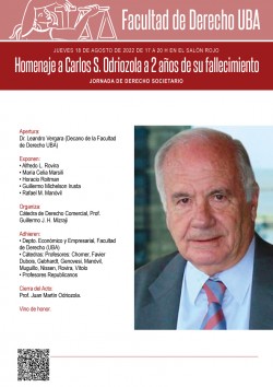 Homenaje a Carlos S. Odriozola a 2 años de su fallecimiento