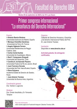 I Congreso Internacional "La enseñanza del Derecho Internacional"