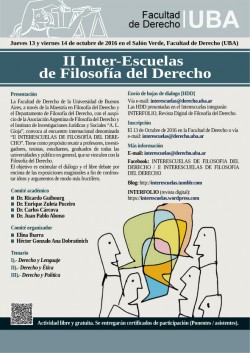 II Inter-Escuelas de Filosofía del Derecho